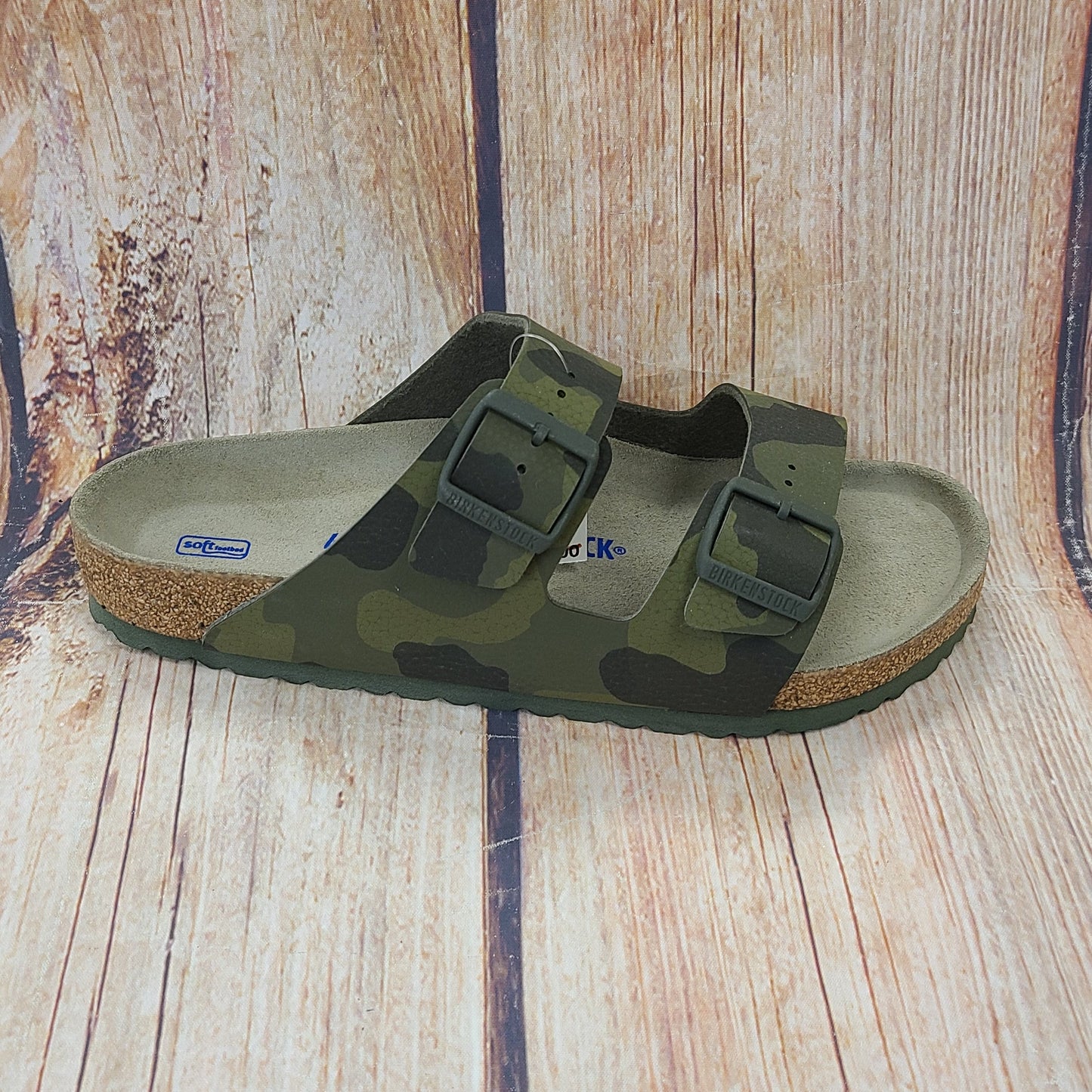 CLEARANCE Birkenstock 1019597 Arizona Soft Footbed Desert Soil/Camo Green Men's