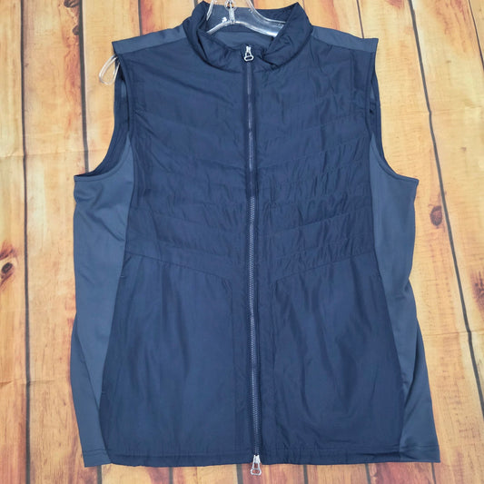 FX FUSION GOLF PLAYERS FULL ZIP VEST FGM100 NAVY