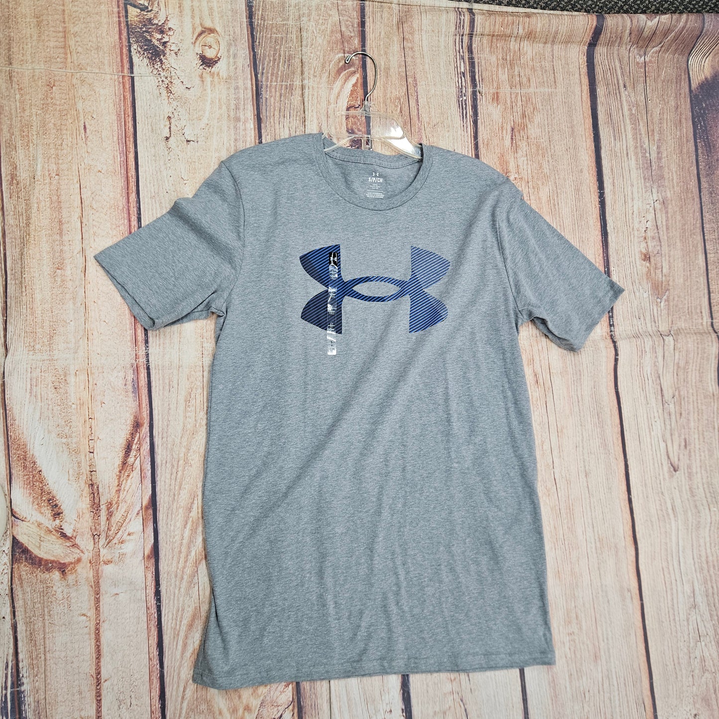 UA MEN'S BIG LOGO FILL SS GRY 1379451