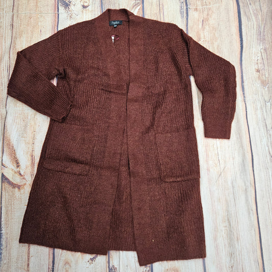 PAPILLON RIBBED KNIT CARDIGAN W/ POCKETS JT19727