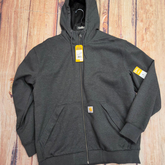 CARHARTT RAIN DEFENDER LOOSE FIT MIDWEIGHT THERMAL LINED FULL ZIP SWEATSHIRT 104078-024