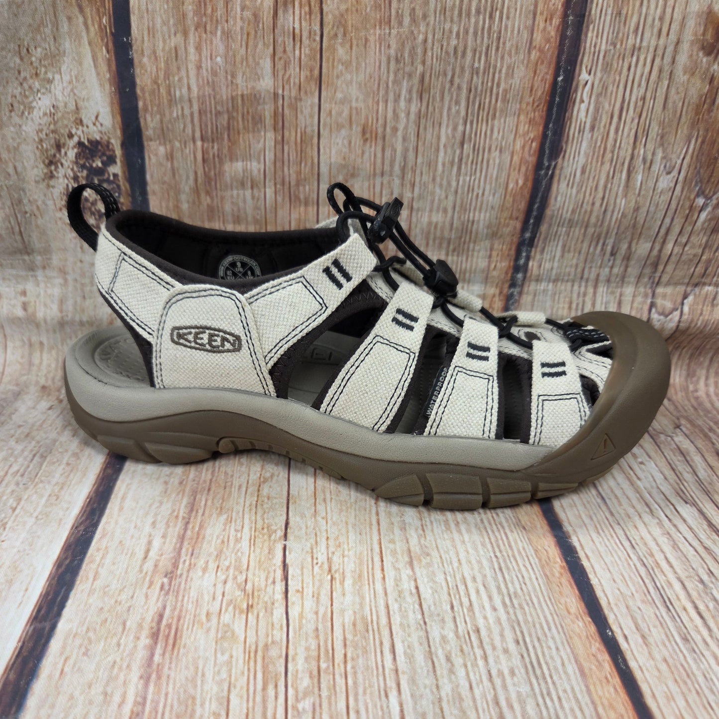 CLEARANCE Keen 1026222 Newport Sandal Natural Canvas Men's #13