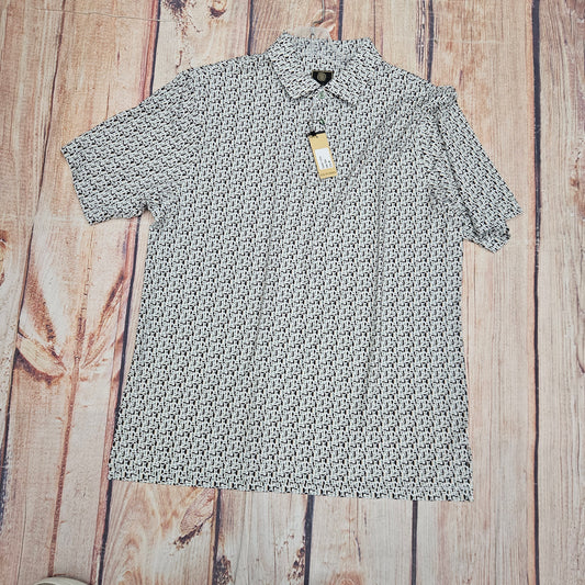 FX FUSION SPLIT CIRCLES OLIVE POLO 11075