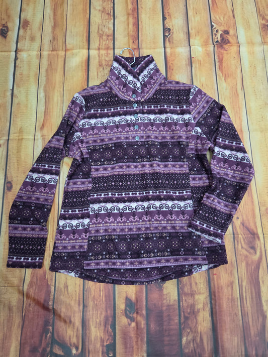 NORTH RIVER FARMINGTON FLEECE SHAWL COLLAR NRL2658-FIG