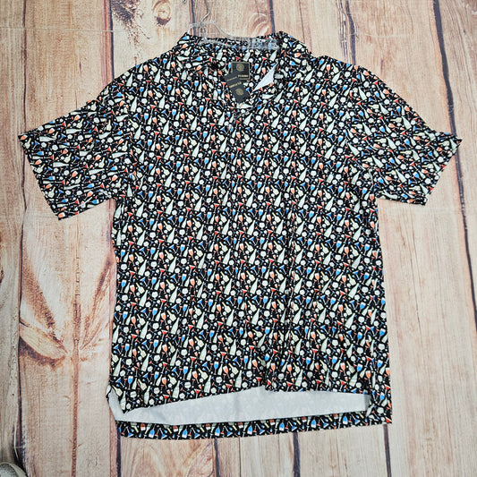 FX FUSION COCKTAIL TIME PRINT POLO