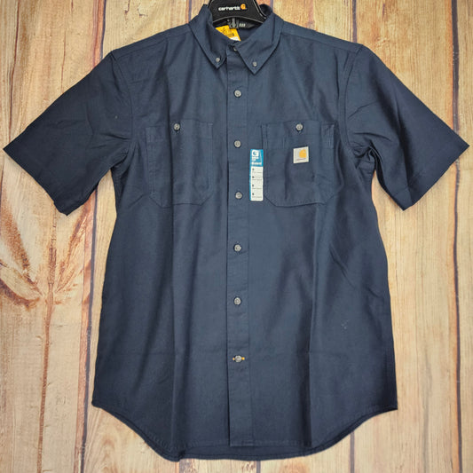 CARHARTT RUGGED FLEX RELAXED FIT MIDWEIGHT CANVAS SHORT-SLEEVE SHIRT 103555