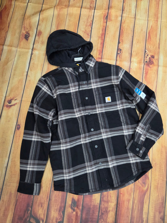 CARHARTT MENS HAMILTON RELAXED PLAID SHIRT JACKET 107011-N68