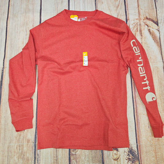 CARHARTT Loose Fit Heavyweight LS GRAPHIC T-SHIRT K231 RAO RED HEATHER