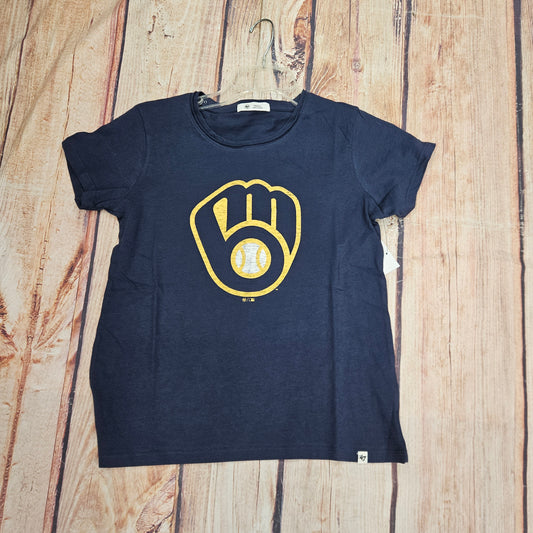 47 BRAND  MILWAUKEE BREWERS ATLAS BLUE SS TEE 533808