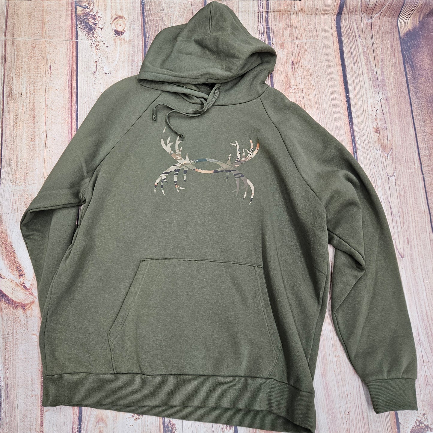 UA Mens Rival Fleece Antler Hoody-1365679