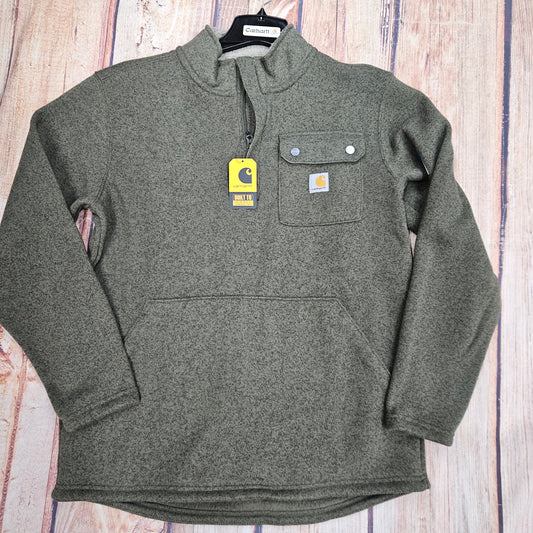 CARHARTT RELAXED FIT MIDWEIGHT QUARTER ZIP POCKET SWEATER 106378 DOV