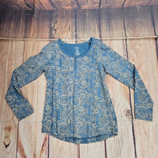 OLD RANCH SKYLA HENLEY TOP BLUE ASHES M17795XU