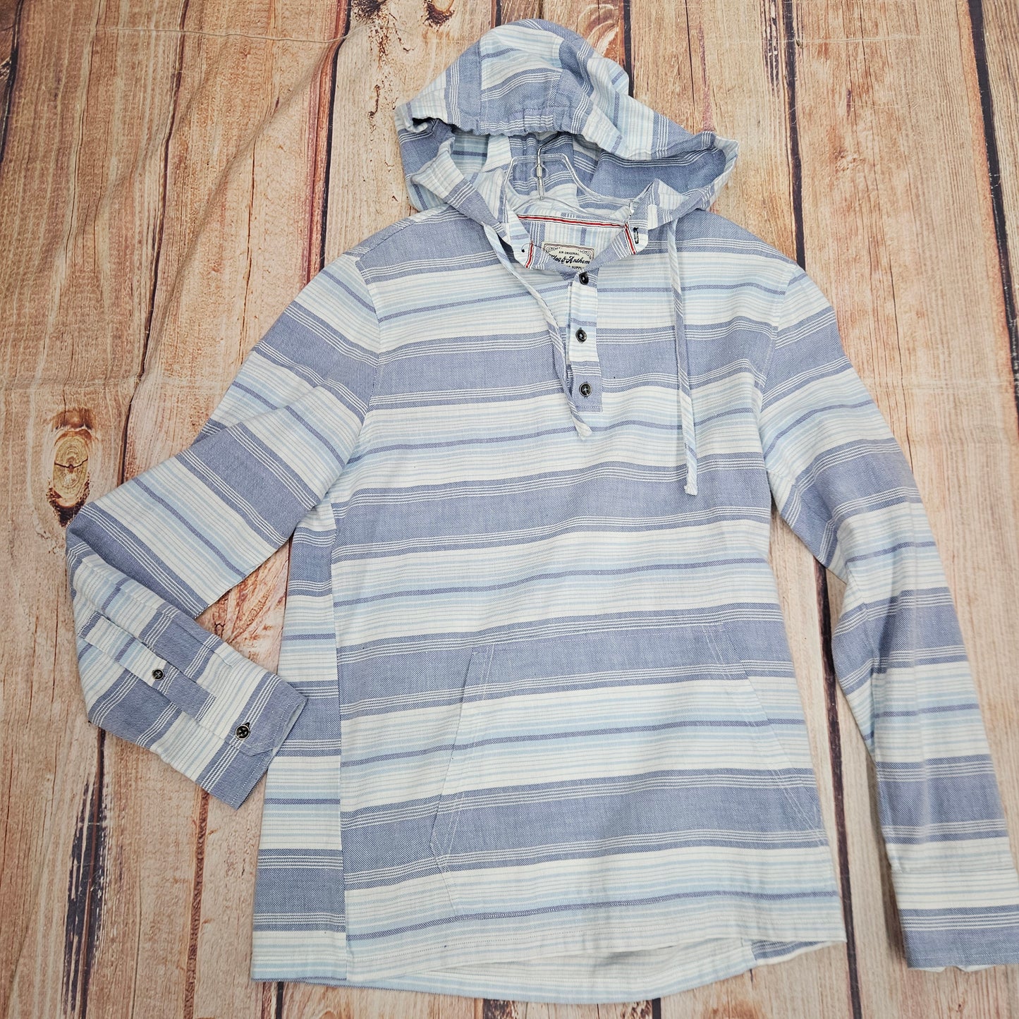 FLAG & ANTHEM RADCLIFF STRIPED HENLEY HOODIE SP22WS004