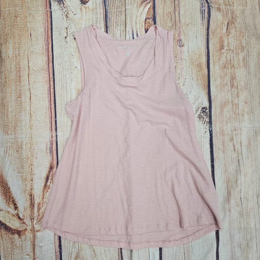 NORTH RIVER PINK SLEEVELESS SLUB TANK NRL1338