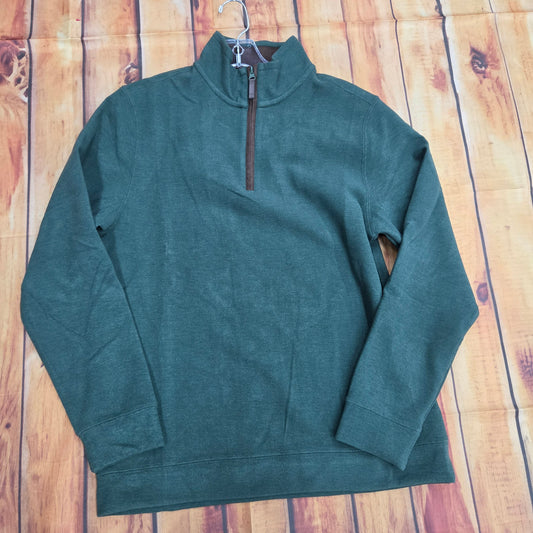 FX FUSION CASHMERE SOFT TOUCH 1/4 ZIP OLIVE