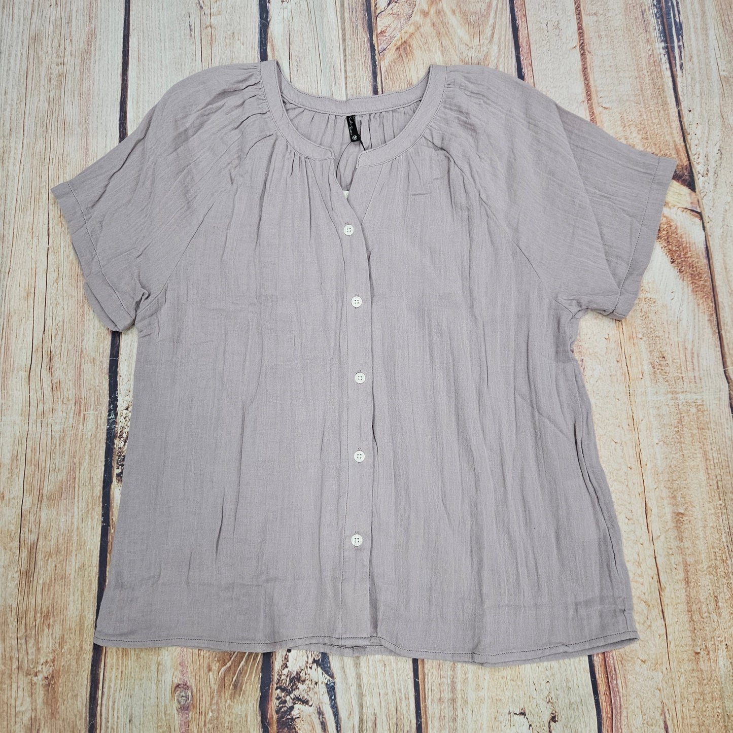 NORTH RIVER MAUVE PEASANT TOP NRL5105