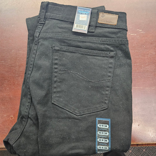 Grand River Traditional Fit Stretch Jeans BLACK