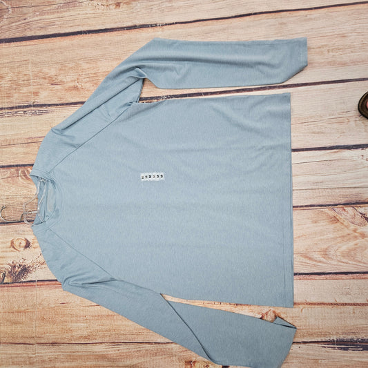 NORTH RIVER L/S BLUE PERMORANCE TEE MEN NRM2221