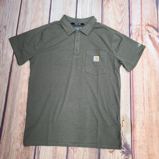 FORCE RELAXED FIT MIDWEIGHT SHORT-SLEEVE POCKET POLO-103569